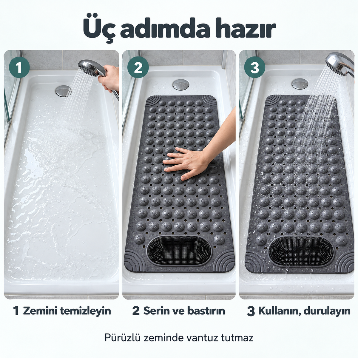 Vantuzlu Banyo ve Duş Kaydırmazı
