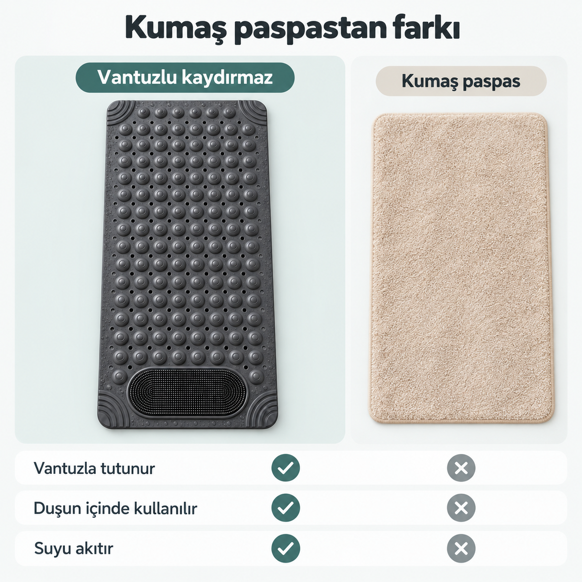 Vantuzlu Banyo ve Duş Kaydırmazı